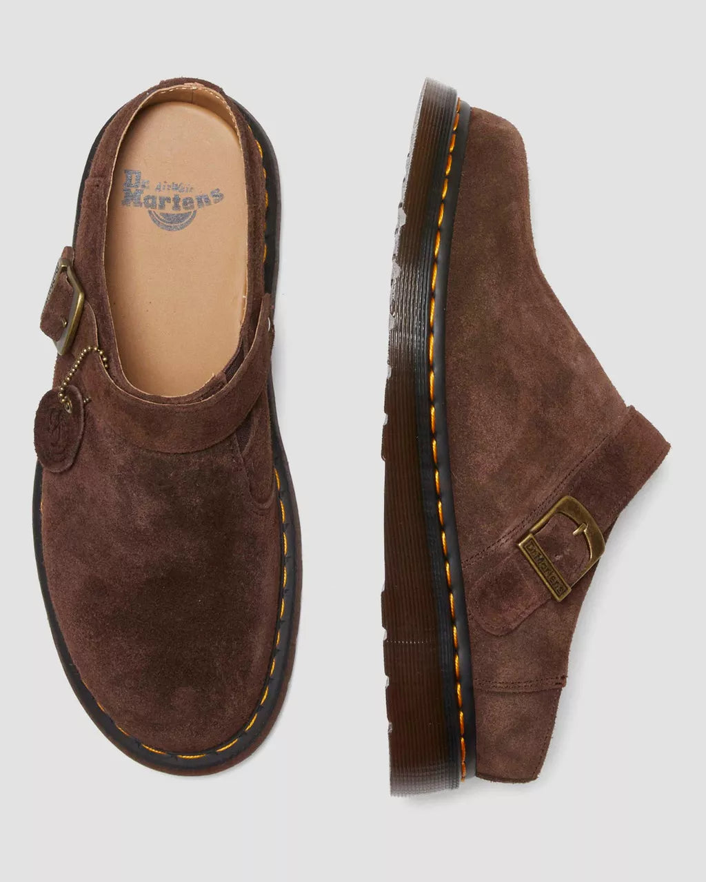 DR MARTENS Isham Desert Oasis Suede Mules
