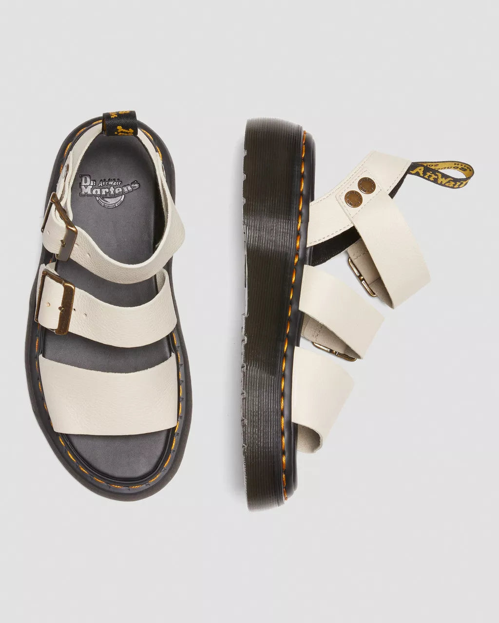 Gryphon Quad Leather Platform Sandals