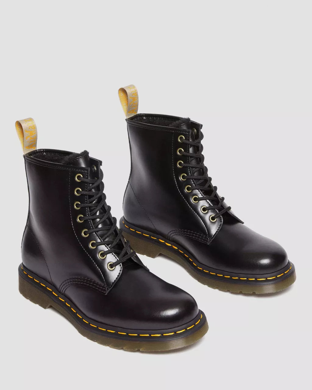 DR MARTENS Vegan 1460 Borg Lined Lace Up Boots