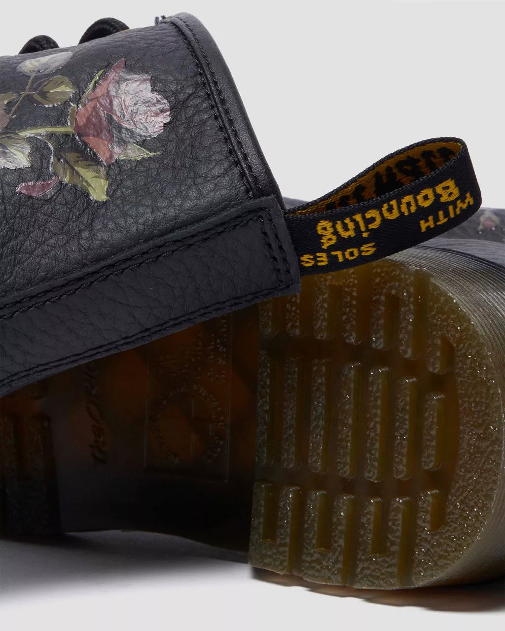 DR MARTENS 1460 Decayed Roses Leather Boots