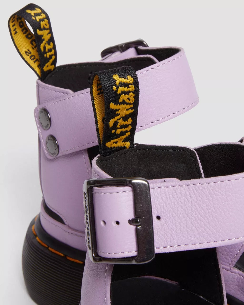 DR MARTENS Clarissa II Pisa Leather Strap Platform Sandals