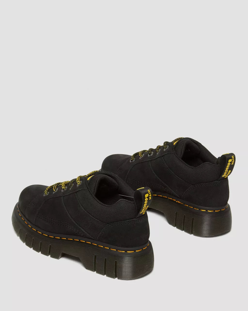 DR MARTENS Woodard Tumbled Nubuck Leather Zip Shoes