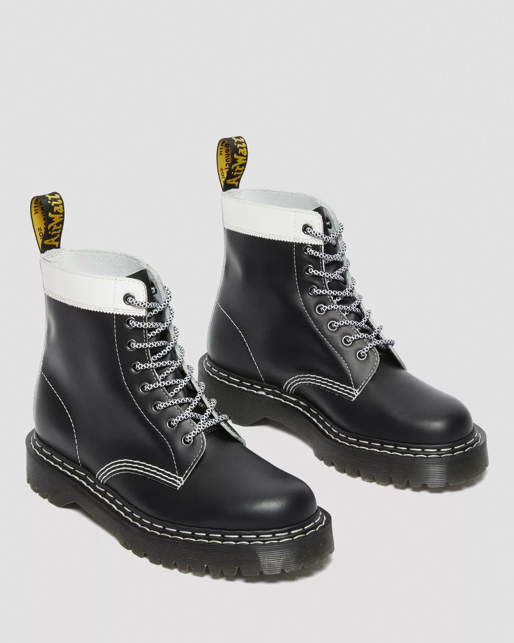 DR MARTENS 1460 Pascal Bex Leather Contrast Lace Up Boots