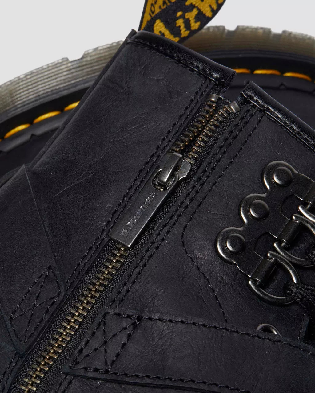 DR MARTENS 1460 Buckle Harness Leather Lace Up Boots