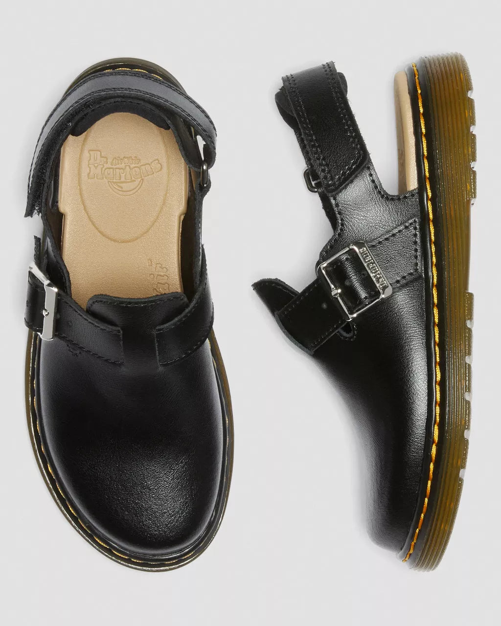 DR MARTENS Junior Jorgie Leather Mules