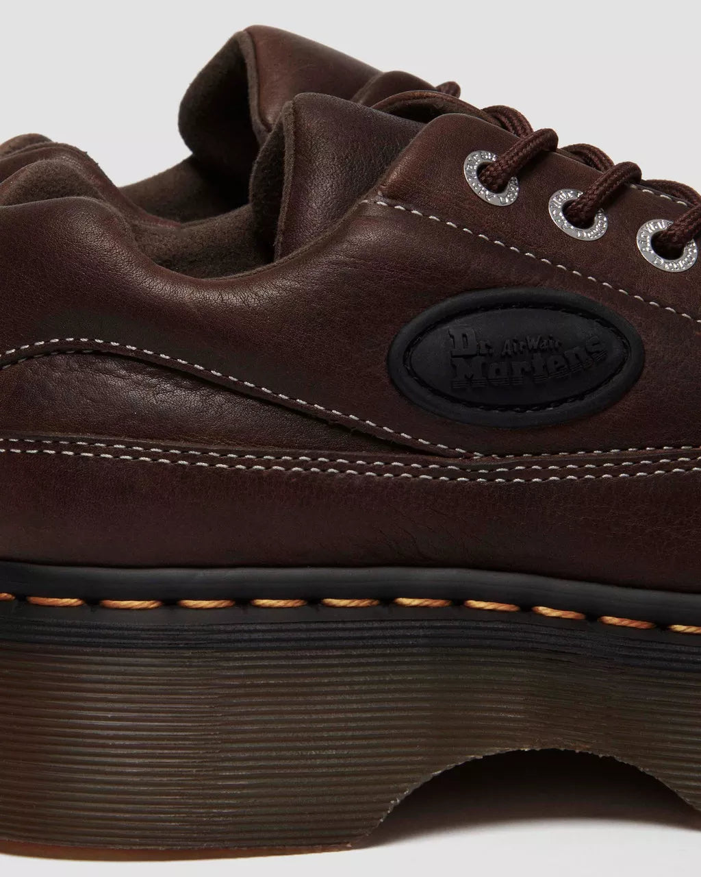 Buzz 5-Eye Grizzly Leather Shoes
