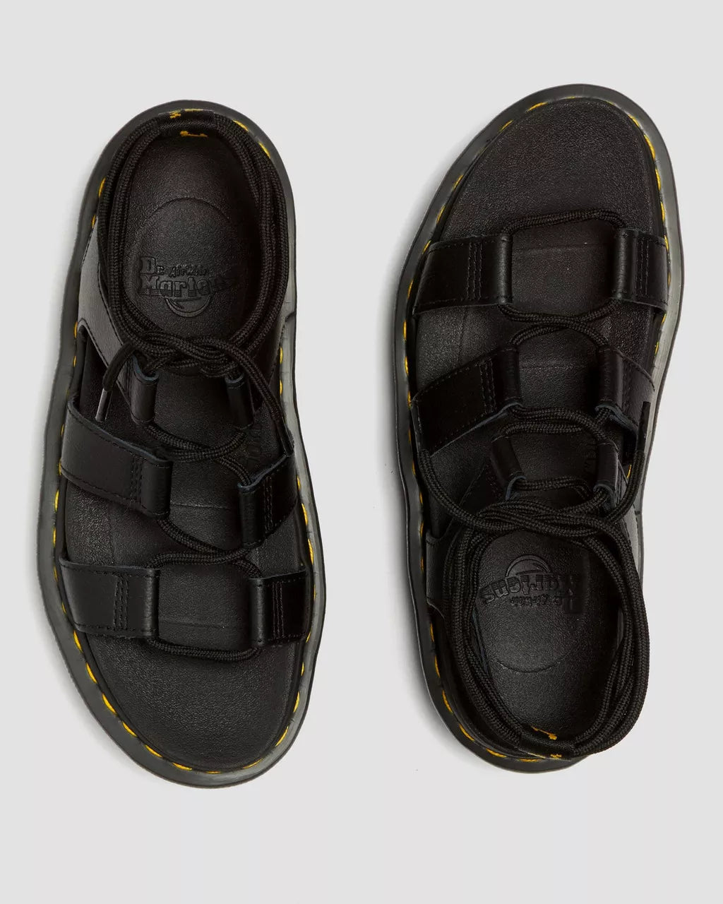 DR MARTENS Nartilla Leather Gladiator Platform Sandals