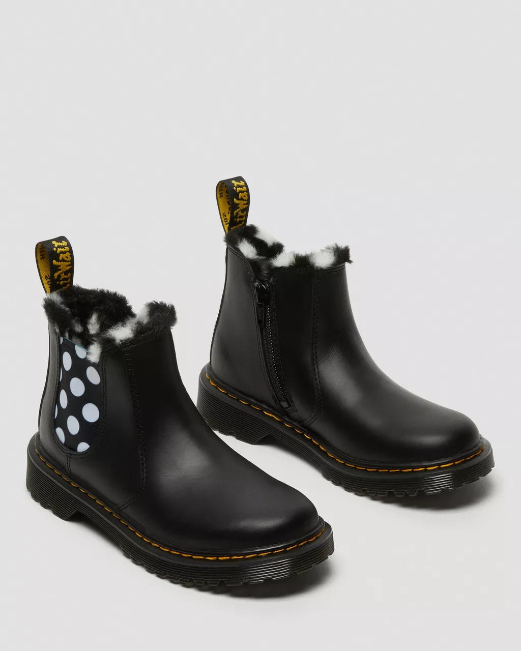 Junior 2976 Leonore Faux Fur Lined Leather Chelsea Boots