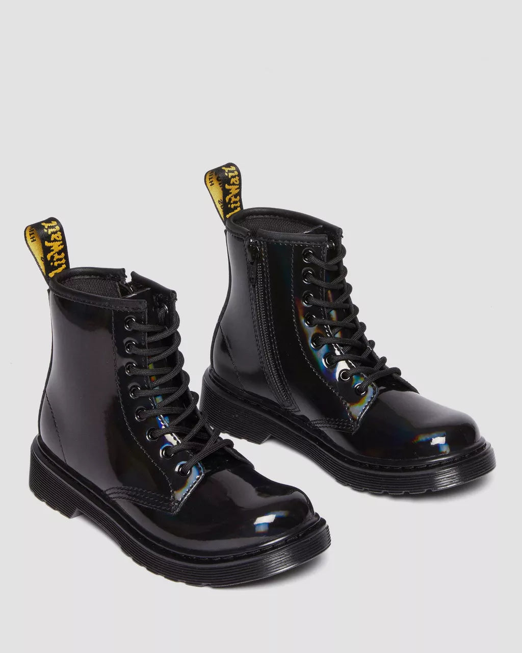 DR MARTENS Junior 1460 Rainbow Leather Lace Up Boots