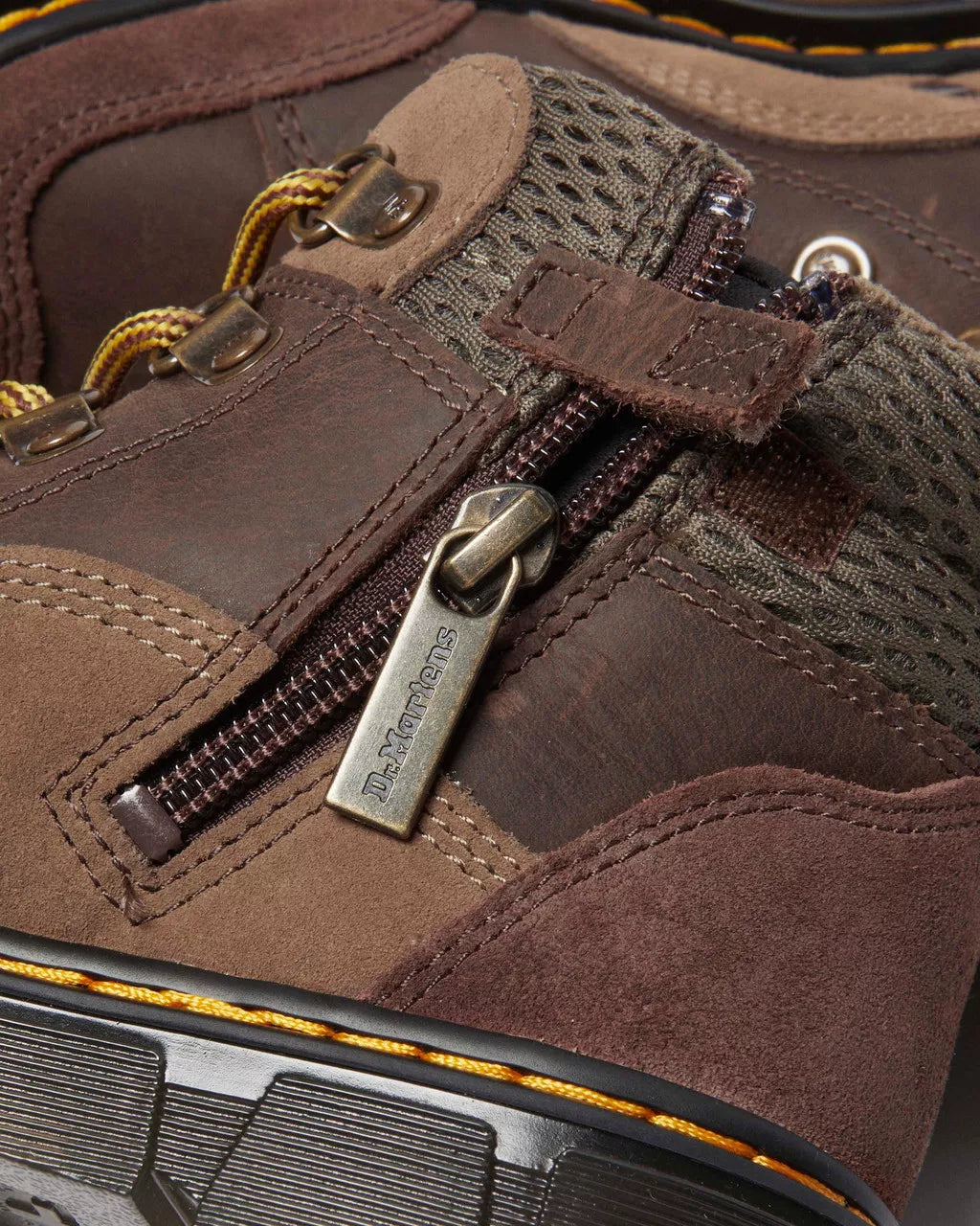 DR MARTENS Junior Raffe Leather &amp; Suede Boots