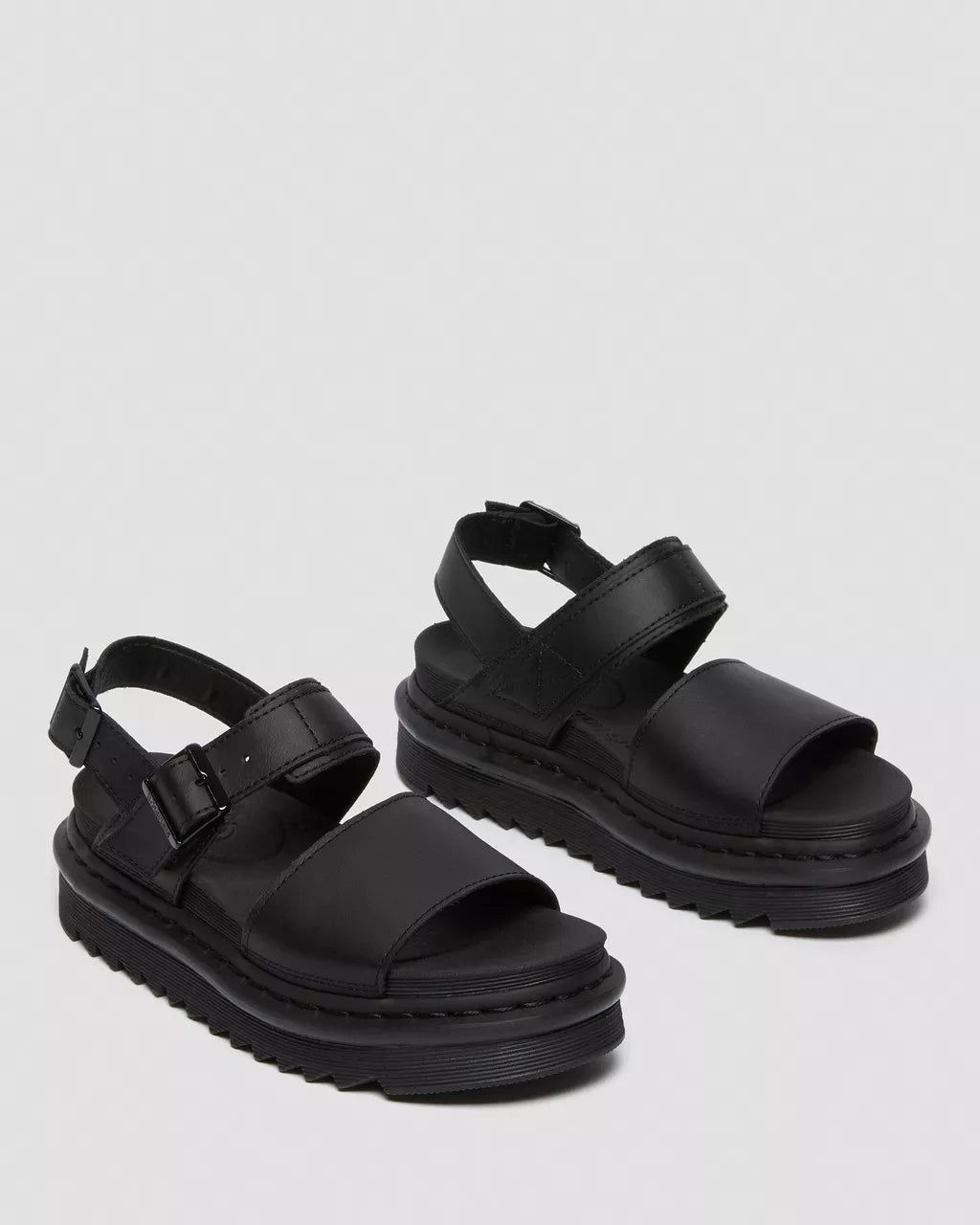 DR MARTENS Voss Hydro Leather Strap Sandals