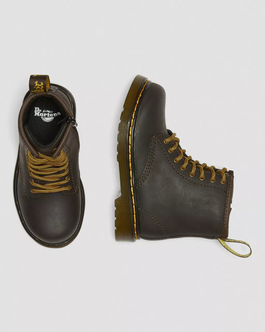 DR MARTENS Toddler 1460 Wildhorse Leather Lace Up Boots