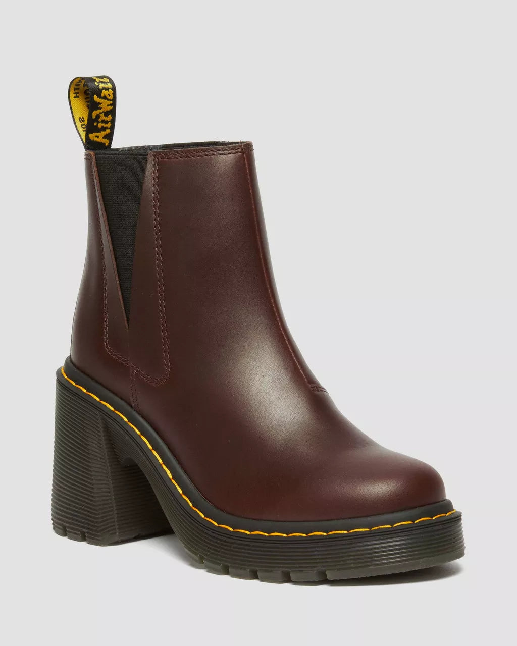 Spence Leather Flared Heel Chelsea Boots