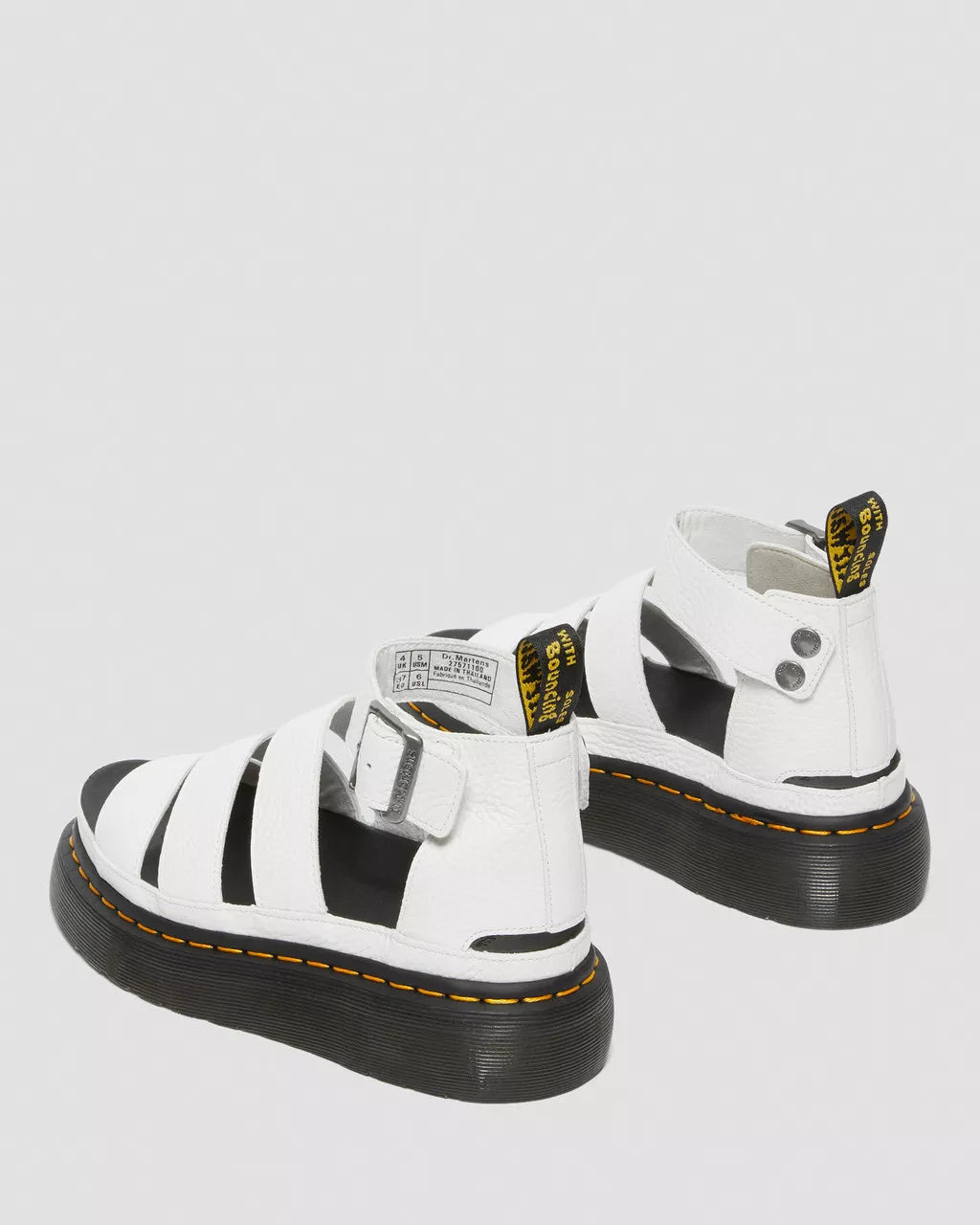 Clarissa II Quad Milled Nappa Leather Platform Sandals