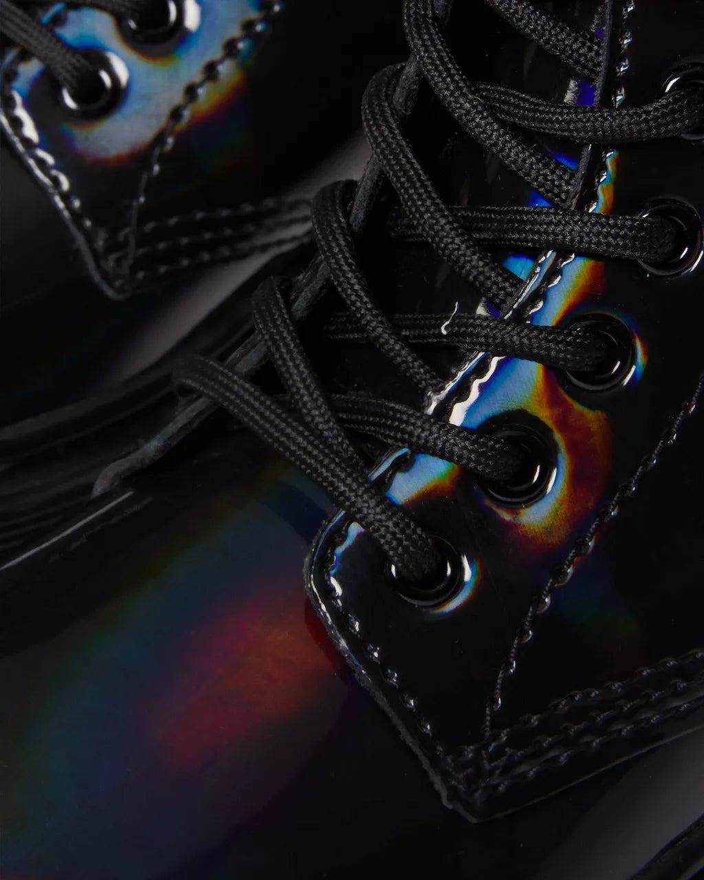 DR MARTENS Junior 1460 Rainbow Leather Lace Up Boots