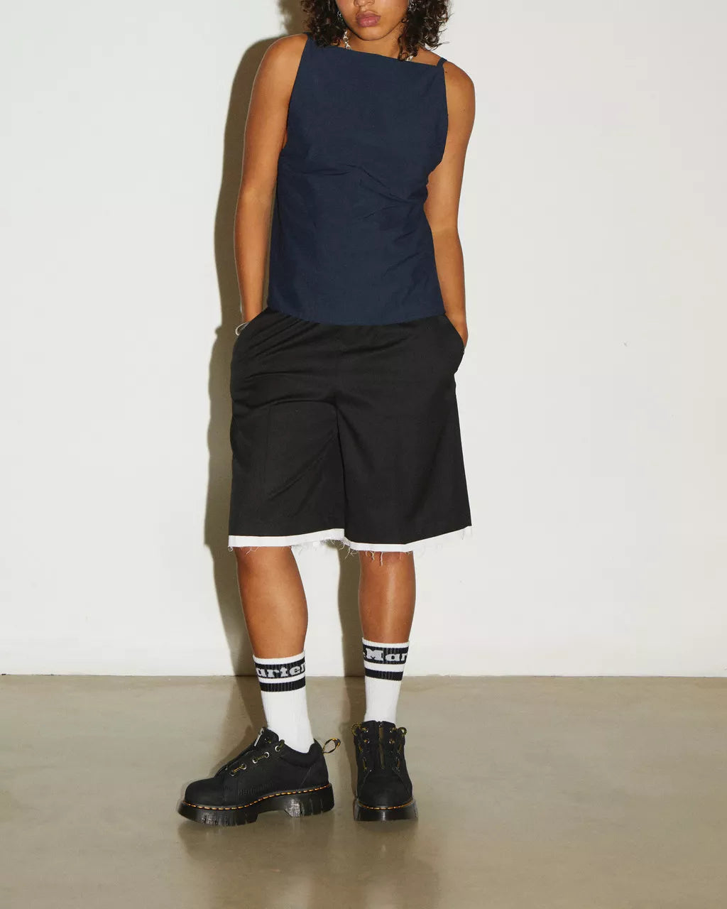 DR MARTENS Woodard Tumbled Nubuck Leather Zip Shoes