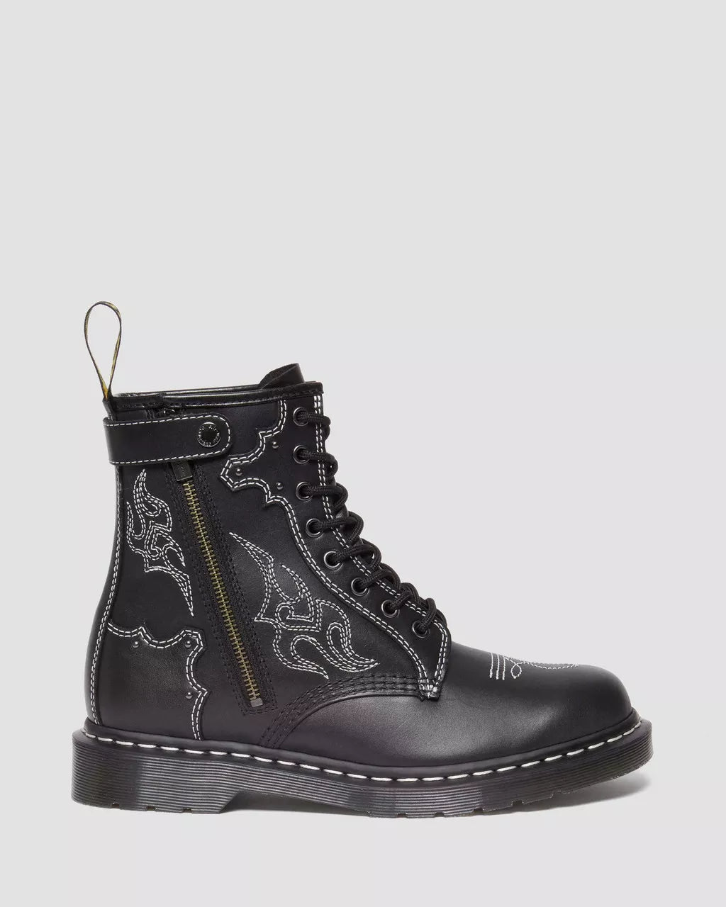 DR MARTENS 1460 Contrast Stitch Leather Lace Up Boots