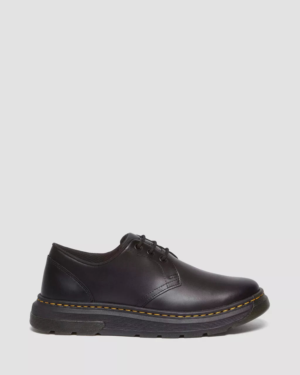 Crewson Lo Black Leather Shoes
