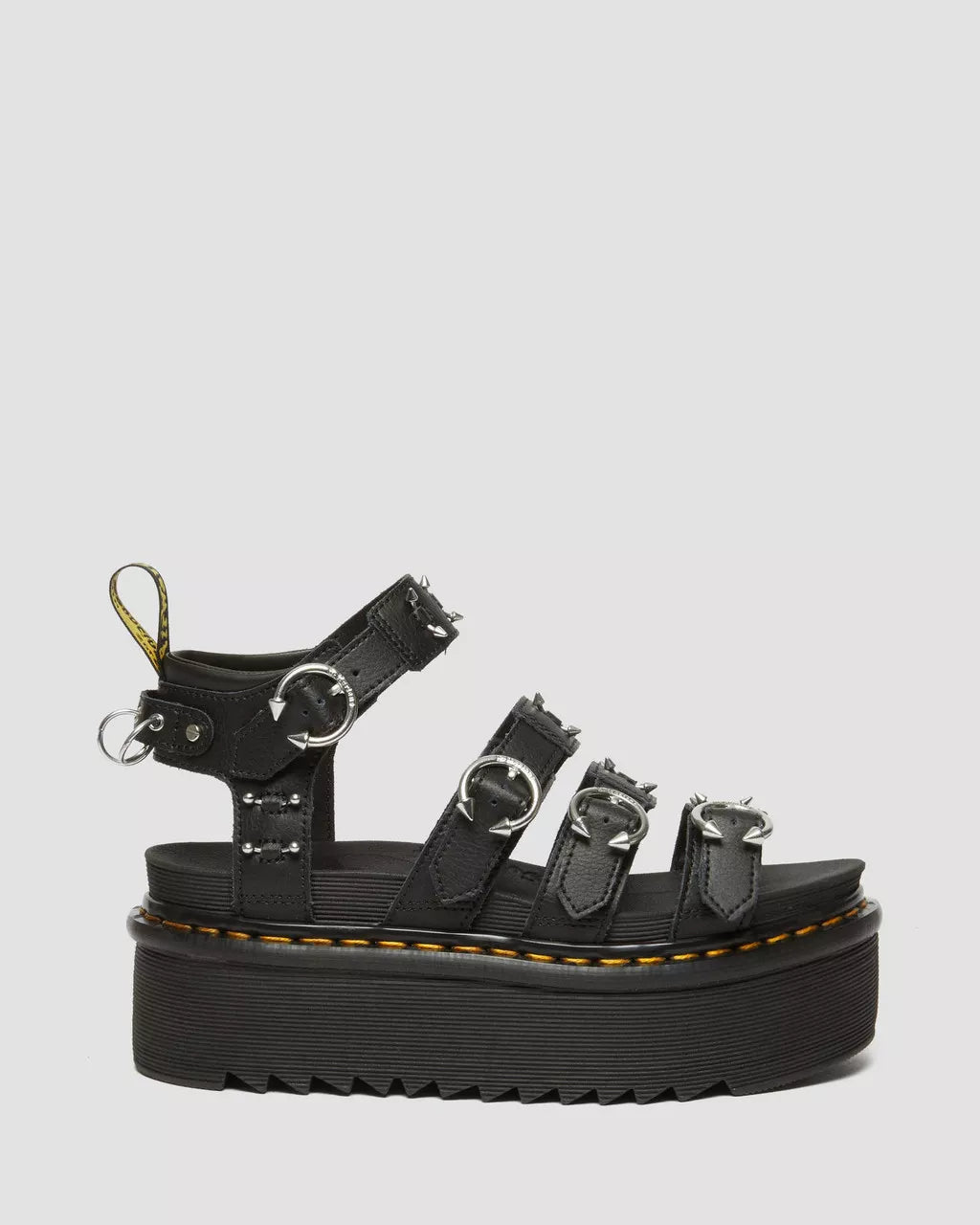 DR MARTENS Blaire Piercing Leather Platform Sandals