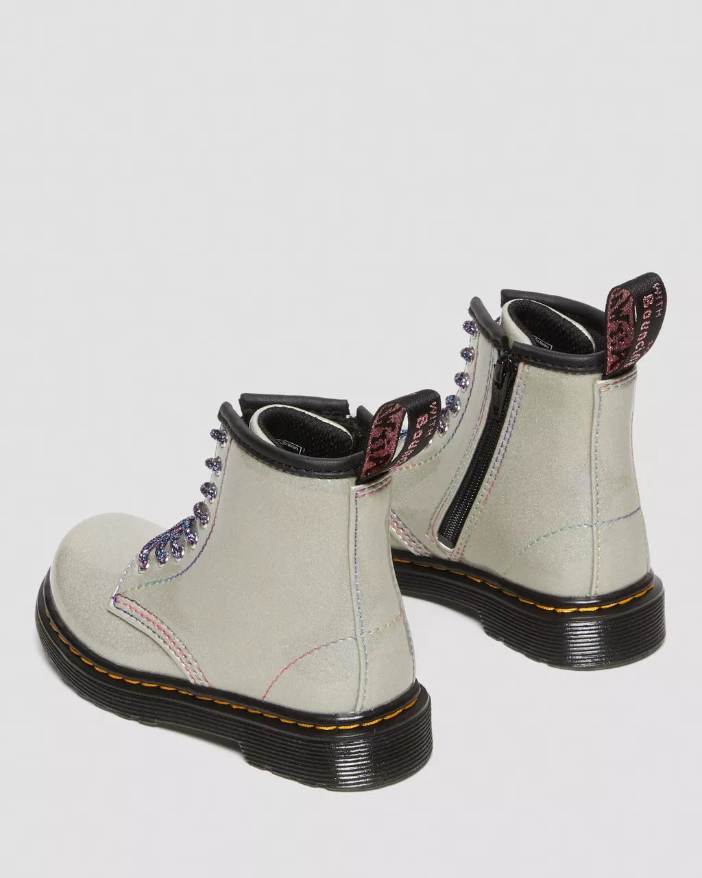 Toddler 1460 Sparkle Rays Lace Up Boots