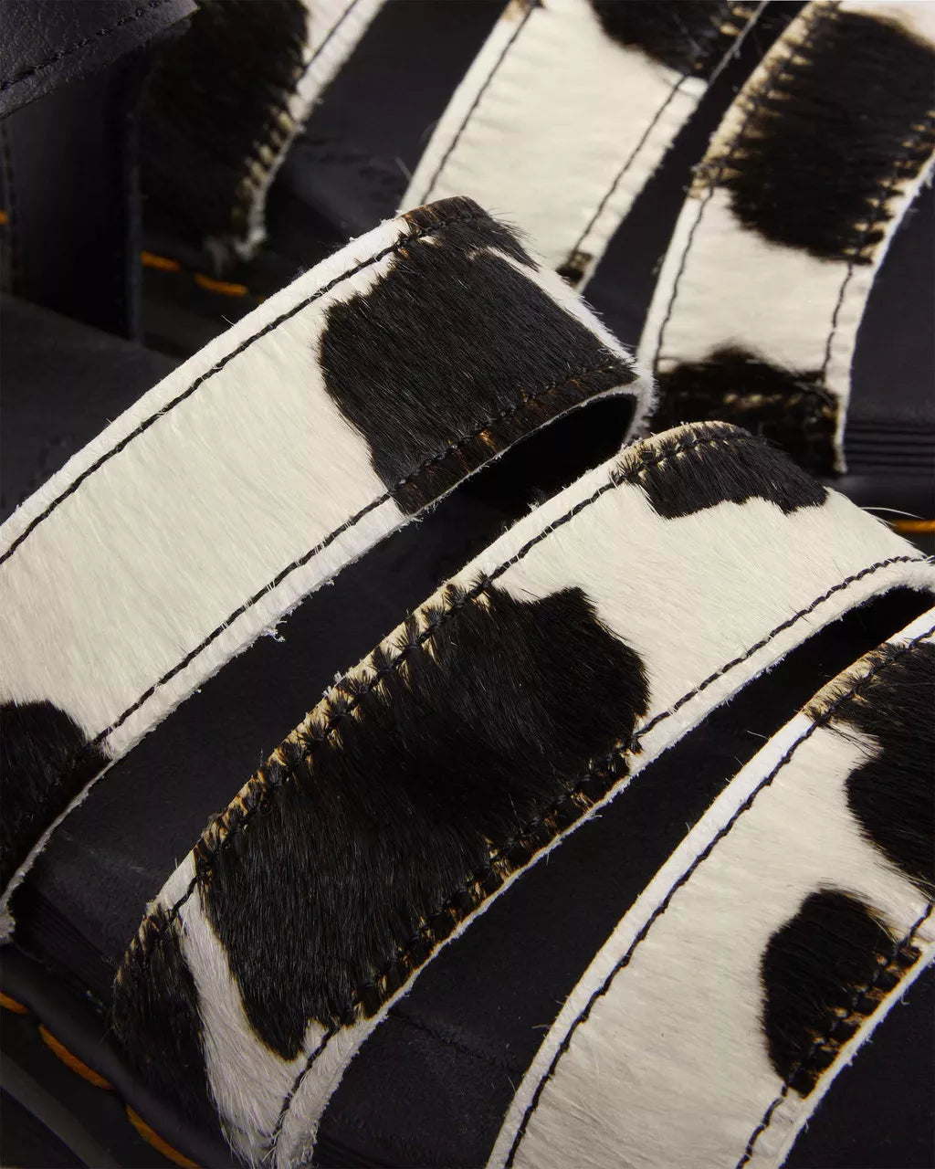 Blaire Hair-On Cow Print Sandals