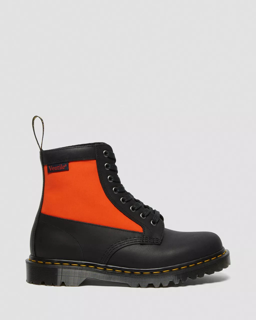 DR MARTENS 1460 Panel Leather &amp; Ventile&reg; Ankle Boots