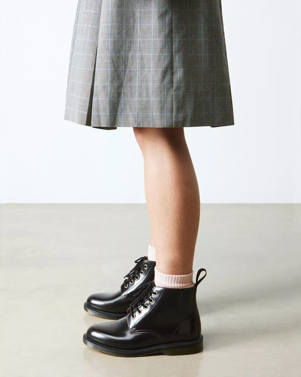 Emmeline Arcadia Leather Lace Up Boots