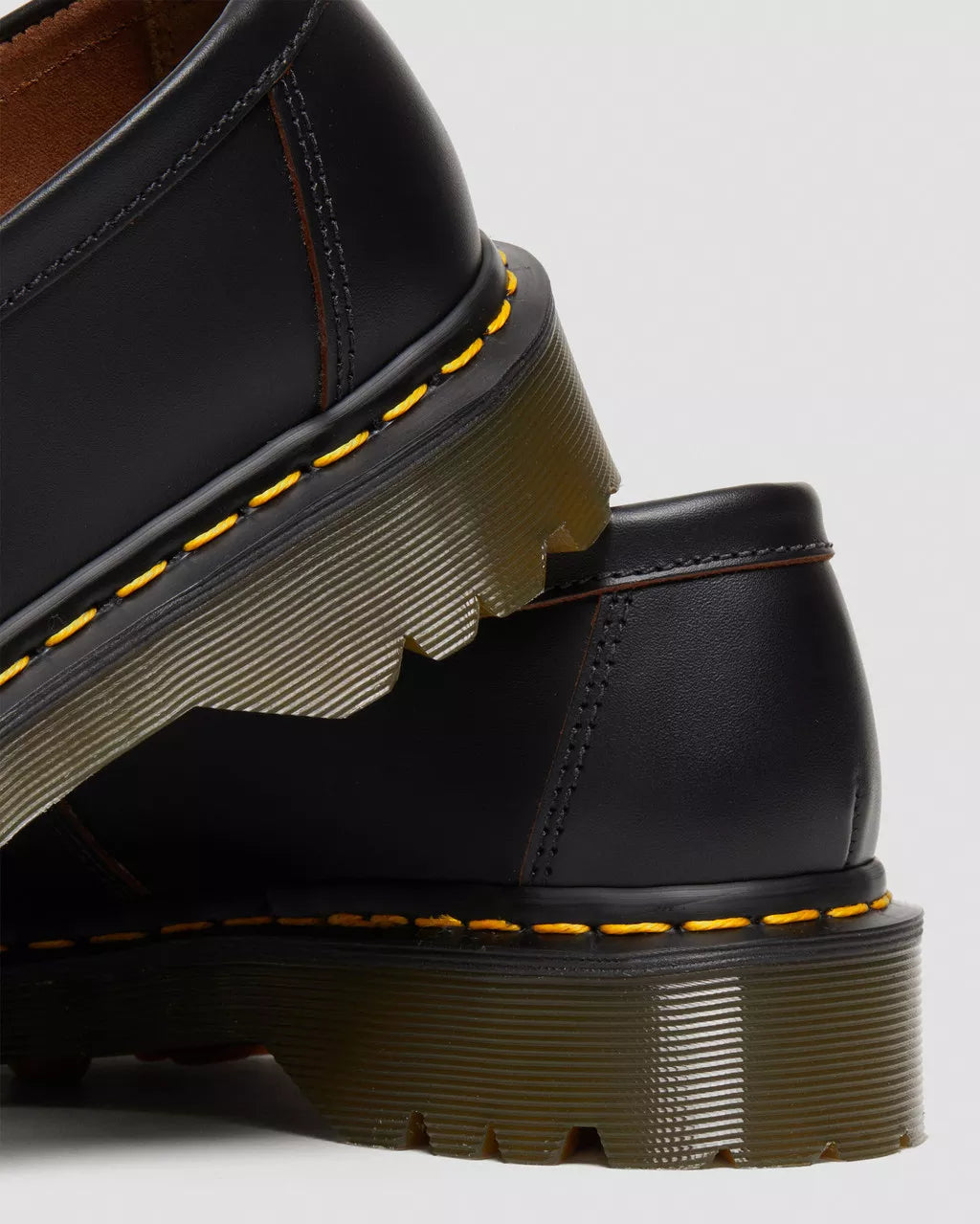 Penton Bex Yellow Stitch Quilon Leather Loafers