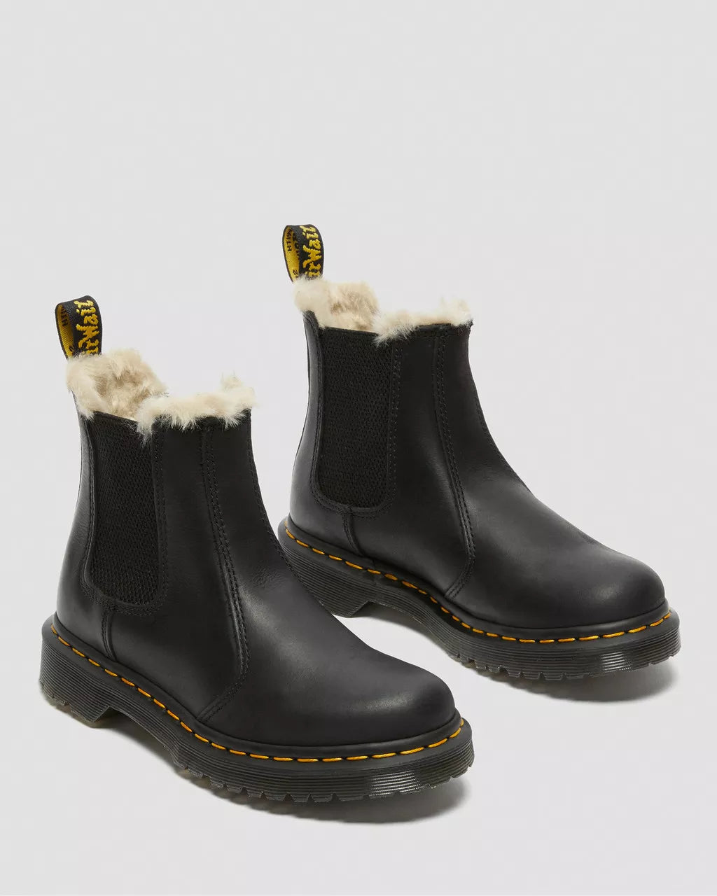 2976 Leonore Faux Fur Lined Burnished Chelsea Boots