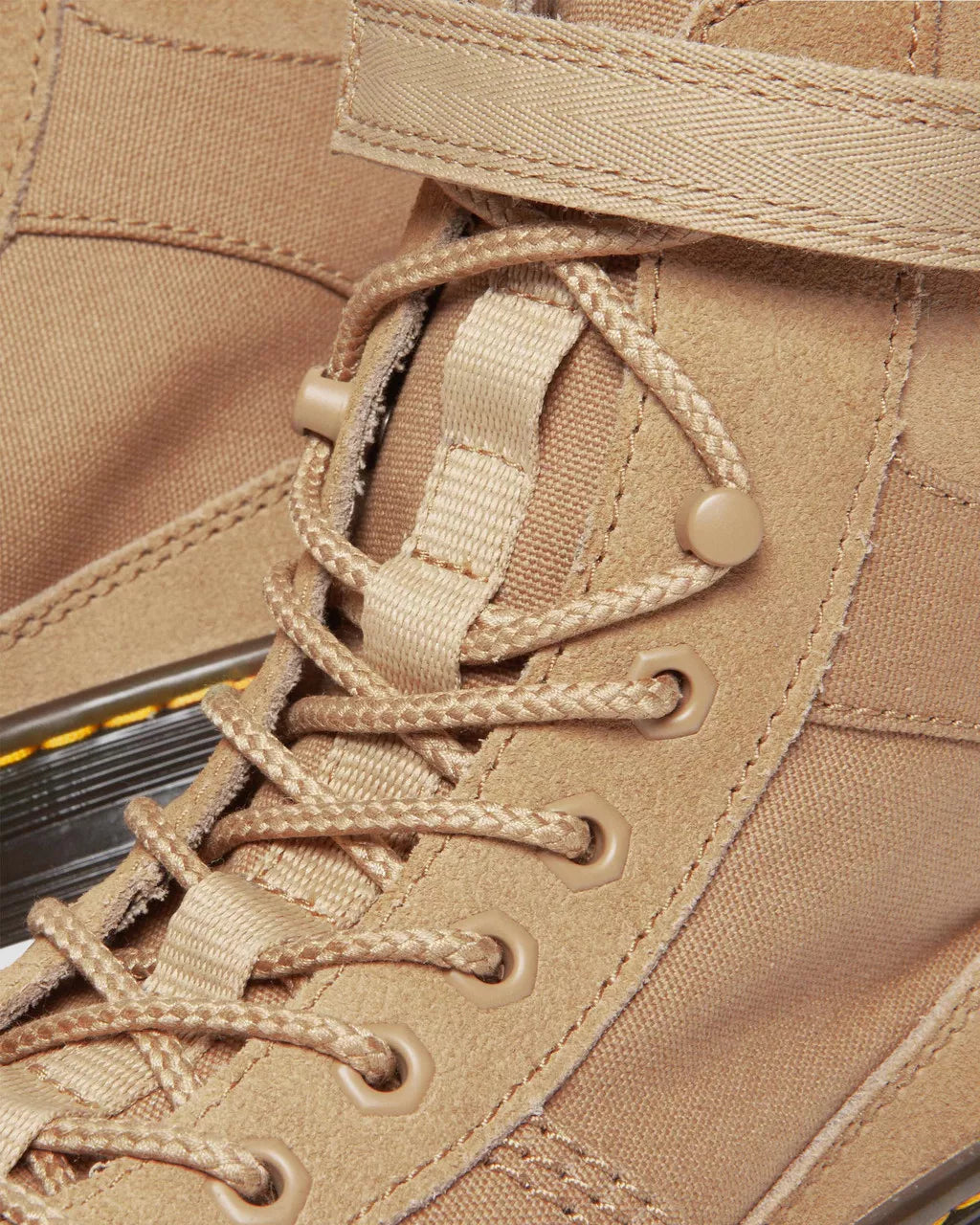 DR MARTENS Combs Tech Canvas &amp; Suede Utility Boots