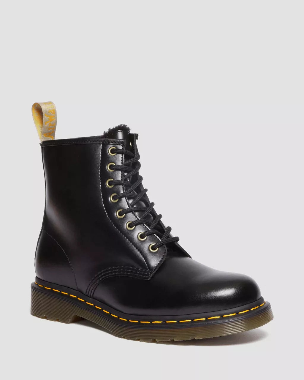 DR MARTENS Vegan 1460 Borg Lined Lace Up Boots