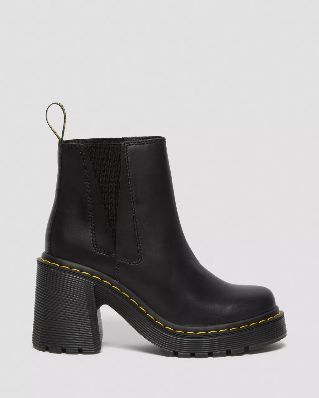 Spence Leather Flared Heel Chelsea Boots