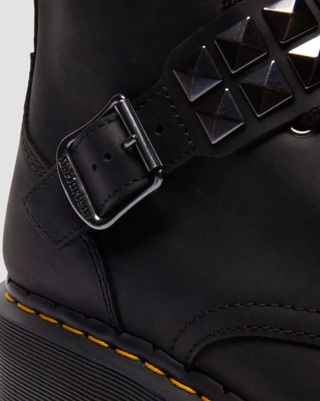 Jadon Spike Leather Platform Boots