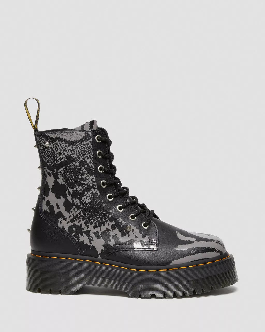DR MARTENS Jadon Animal Clash Leather Platform Boots