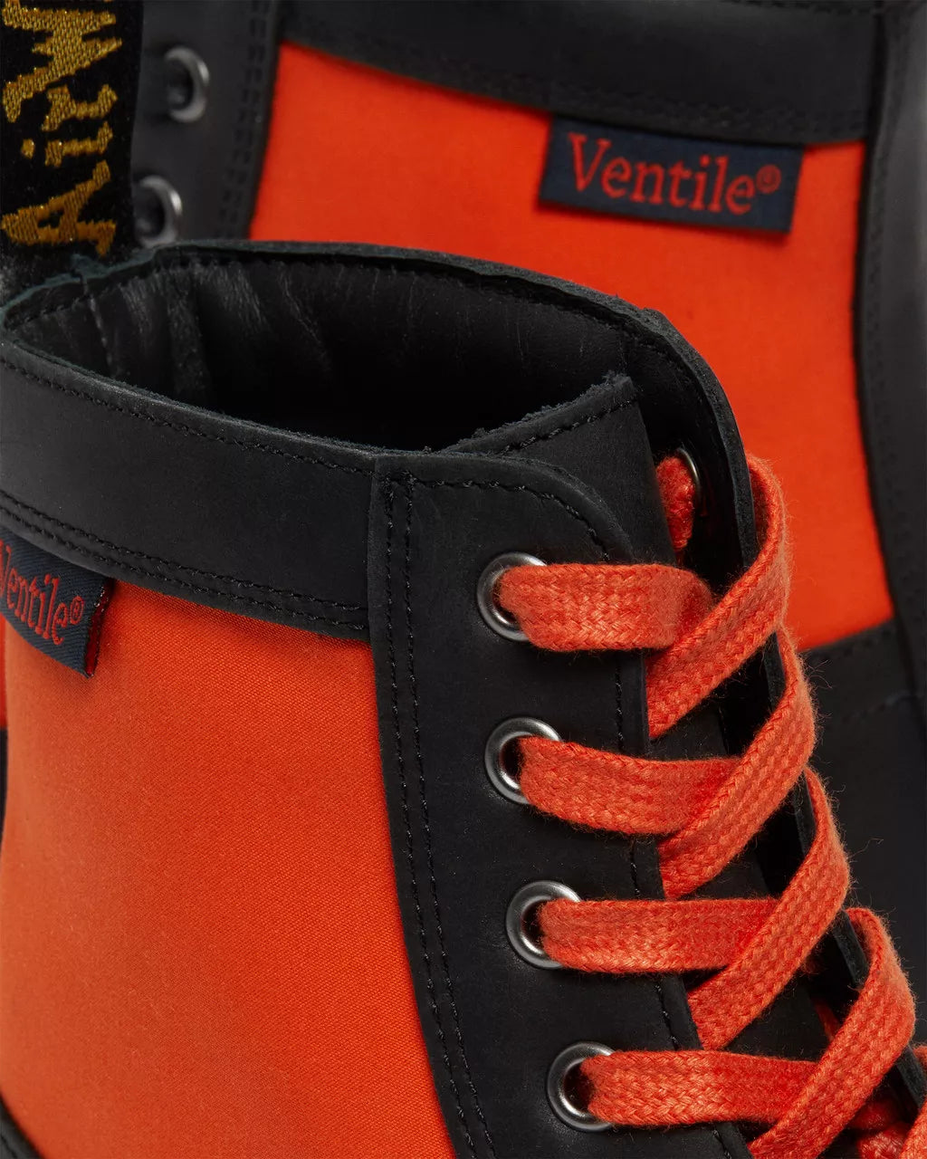 DR MARTENS 1460 Panel Leather &amp; Ventile&reg; Ankle Boots
