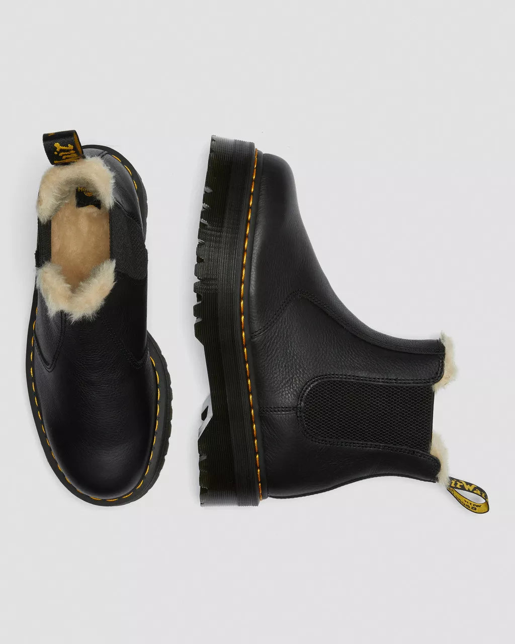 2976 Quad Fur Lined Platform Chelsea Boots