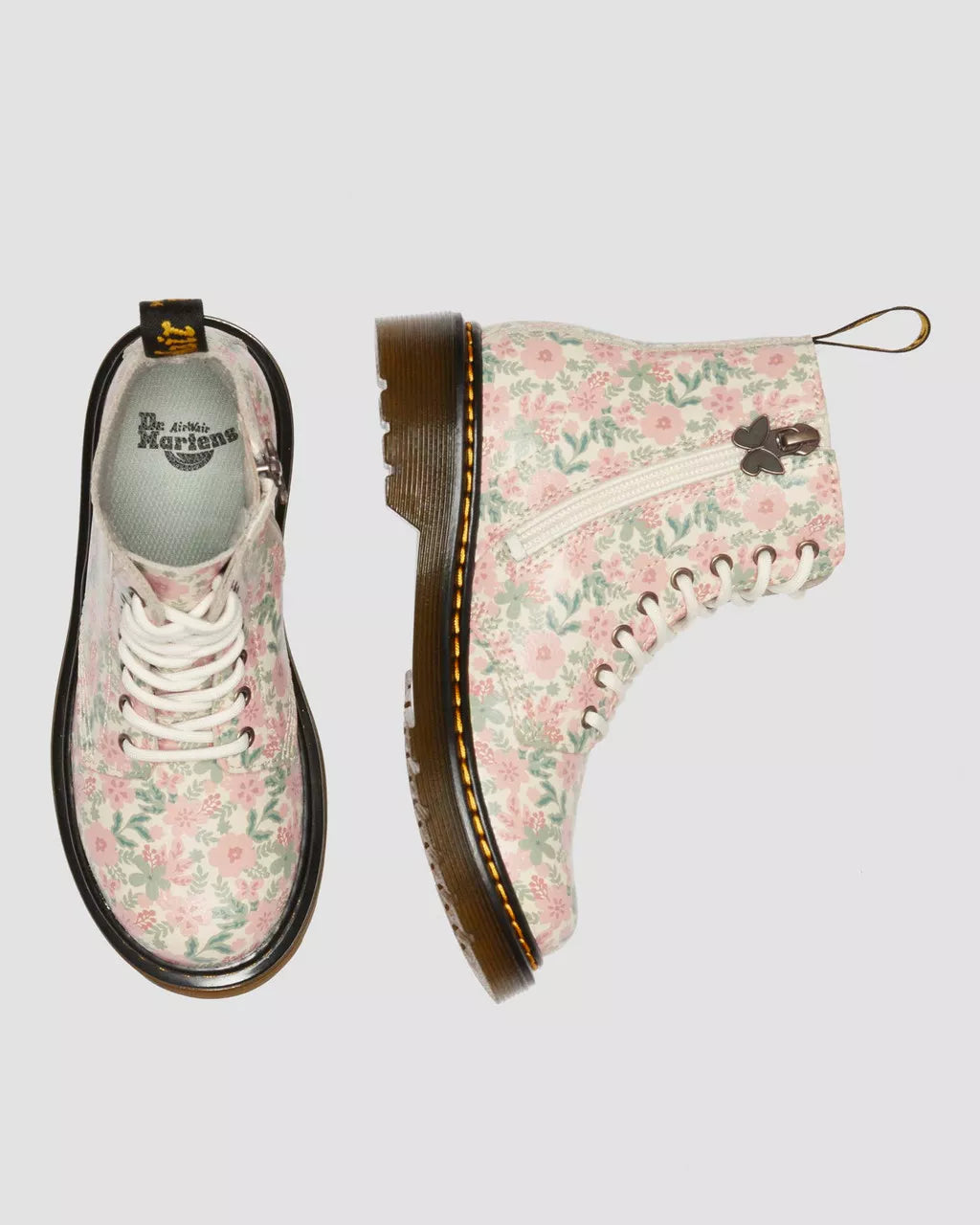 Junior 1460 Floral Leather Boots