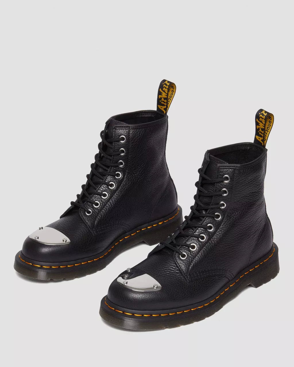DR MARTENS 1460 Toe Plate Lunar Leather Jungle Zip Boots