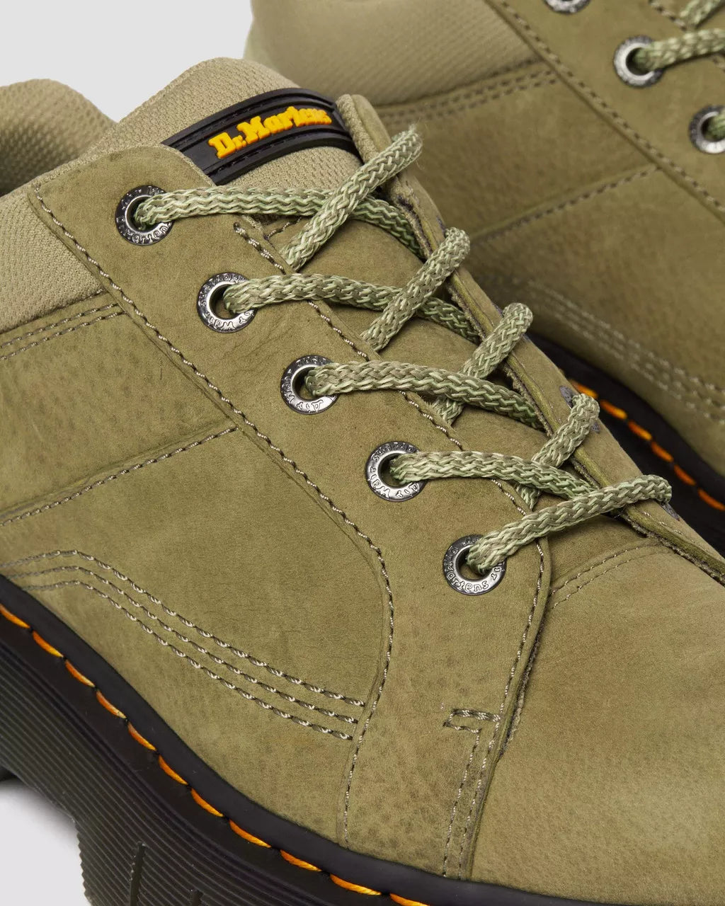 DR MARTENS Woodard Tumbled Nubuck Leather Zip Shoes