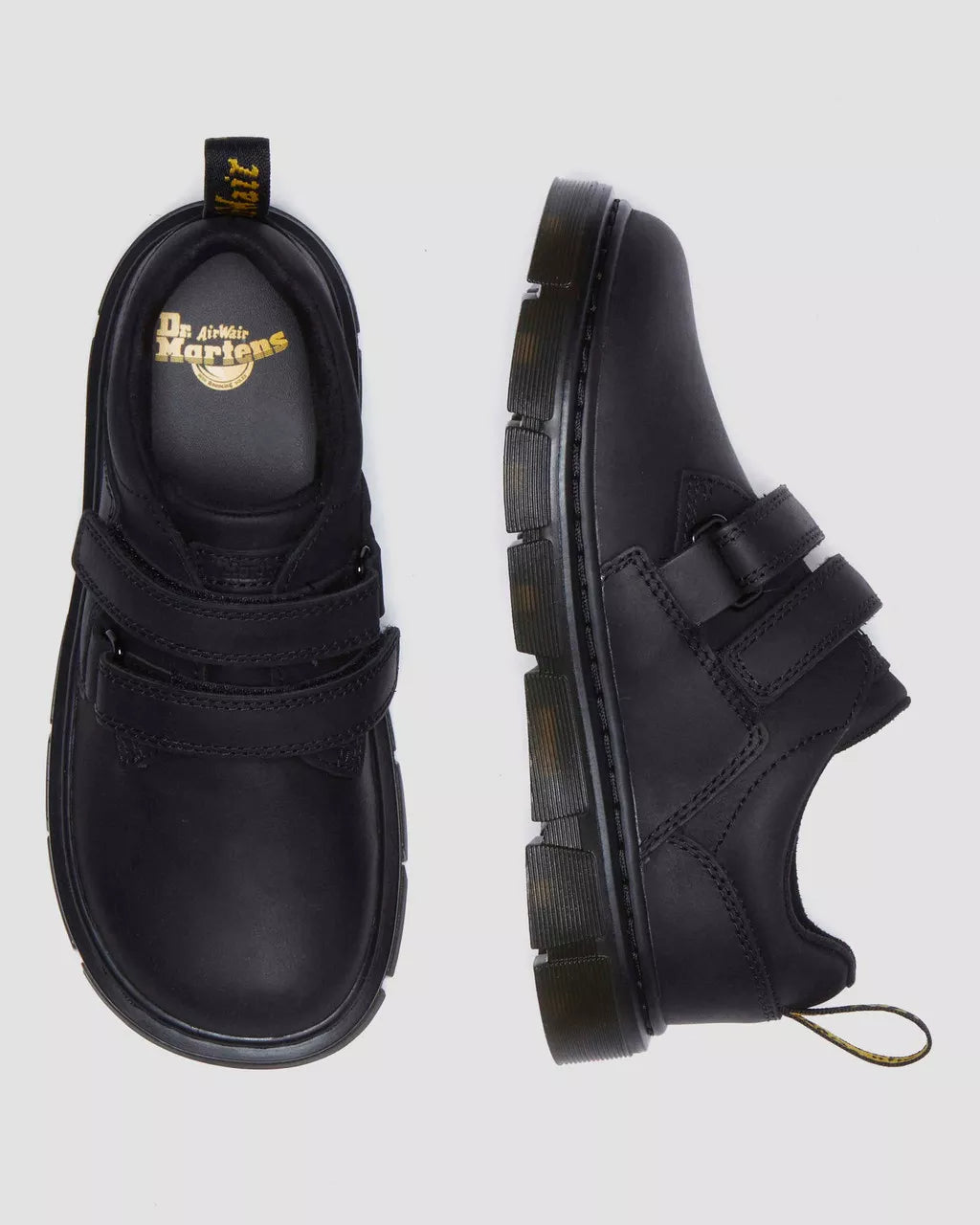 DR MARTENS Junior Raffe Leather Strap Shoes