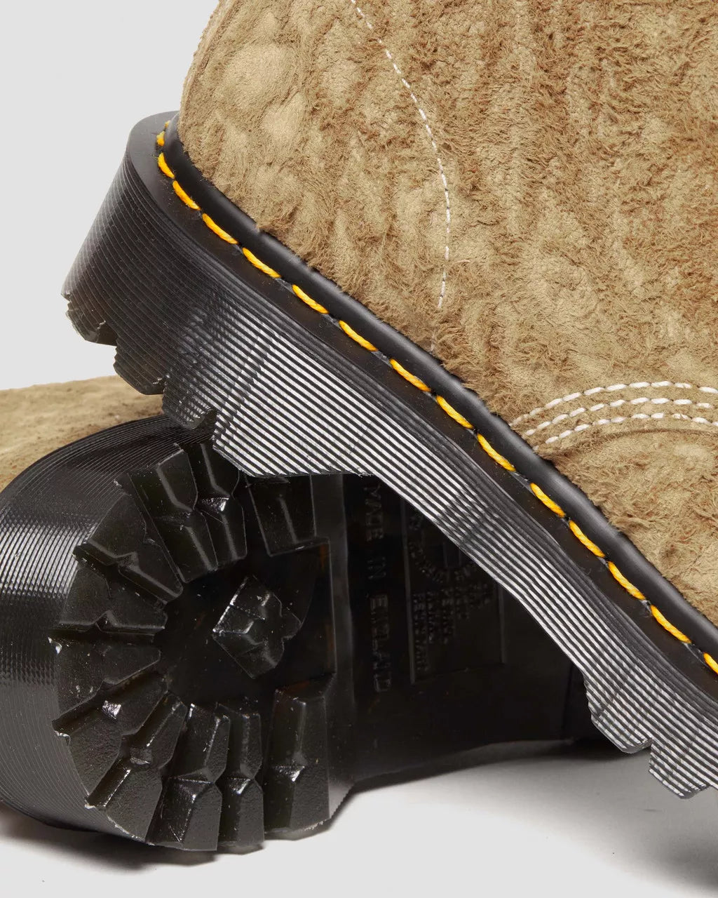 DR MARTENS 1460 Pascal Made in England Emboss Suede Lace Up Boots