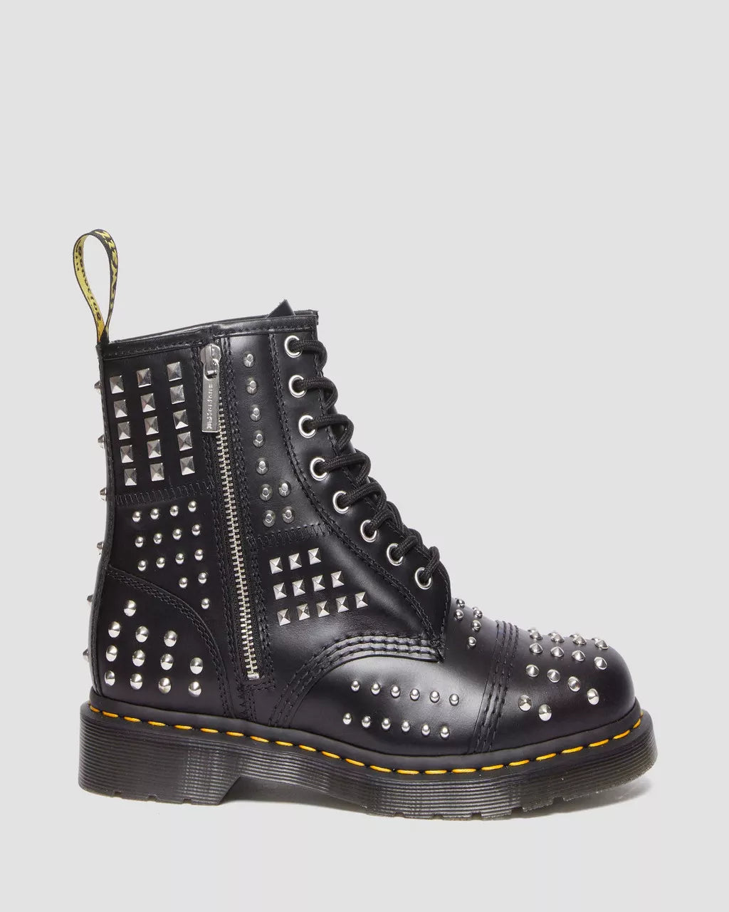 1460 Studded Zip Leather Boots