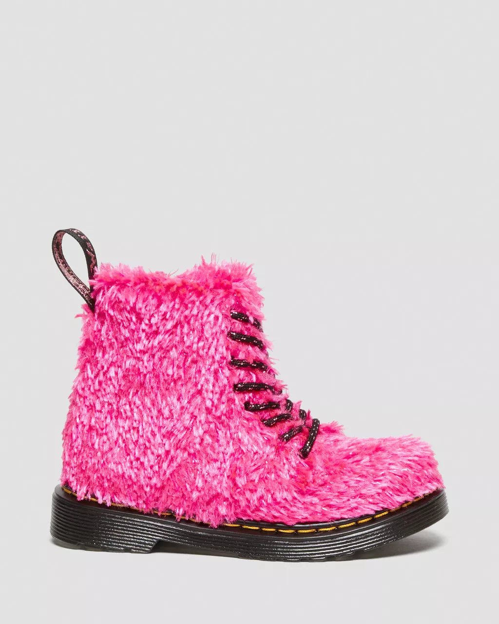 Toddler 1460 Pascal Tinsel Fur Lace Up Boots