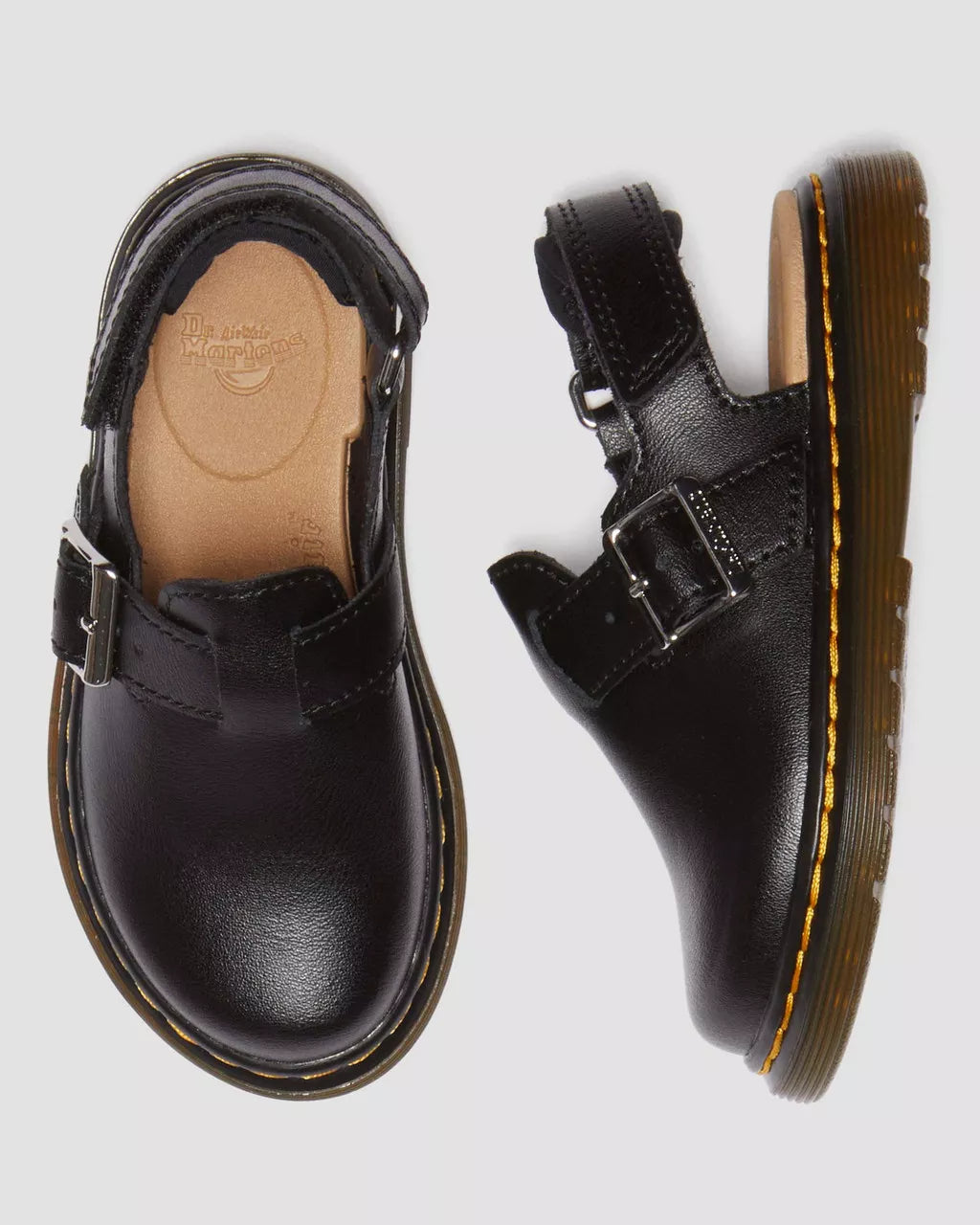 DR MARTENS Toddler Jorgie Leather Mules