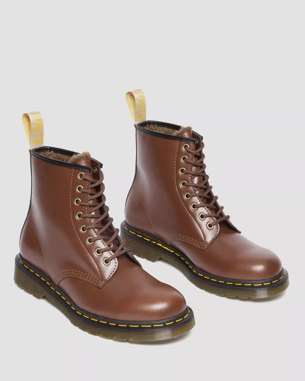 DR MARTENS Vegan 1460 Borg Lined Lace Up Boots