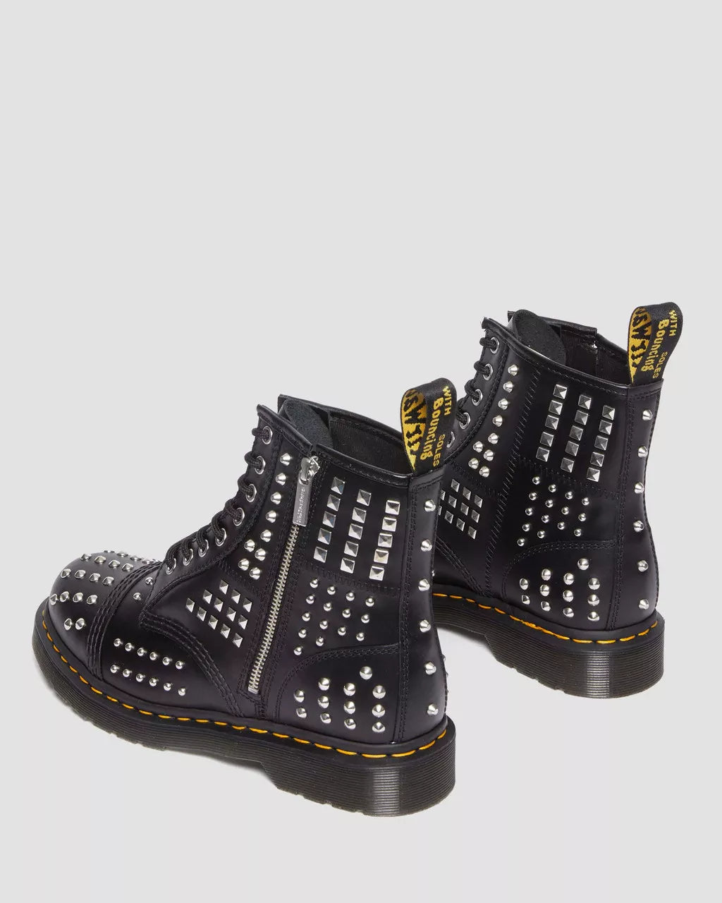 1460 Studded Zip Leather Boots