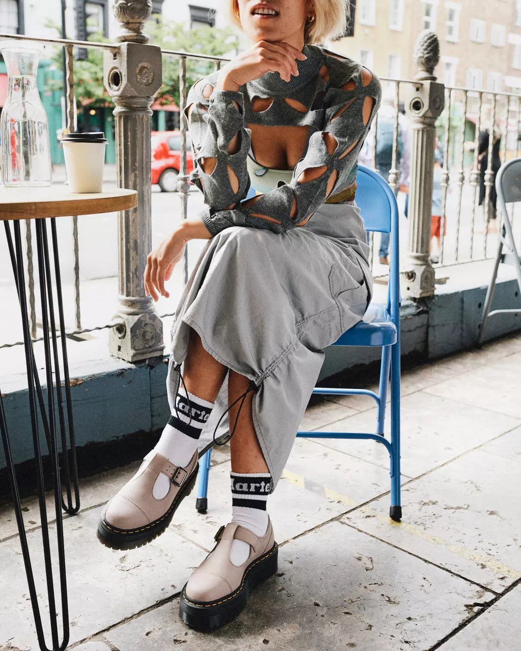 Bethan Pisa Leather Platform Mary Jane Shoes