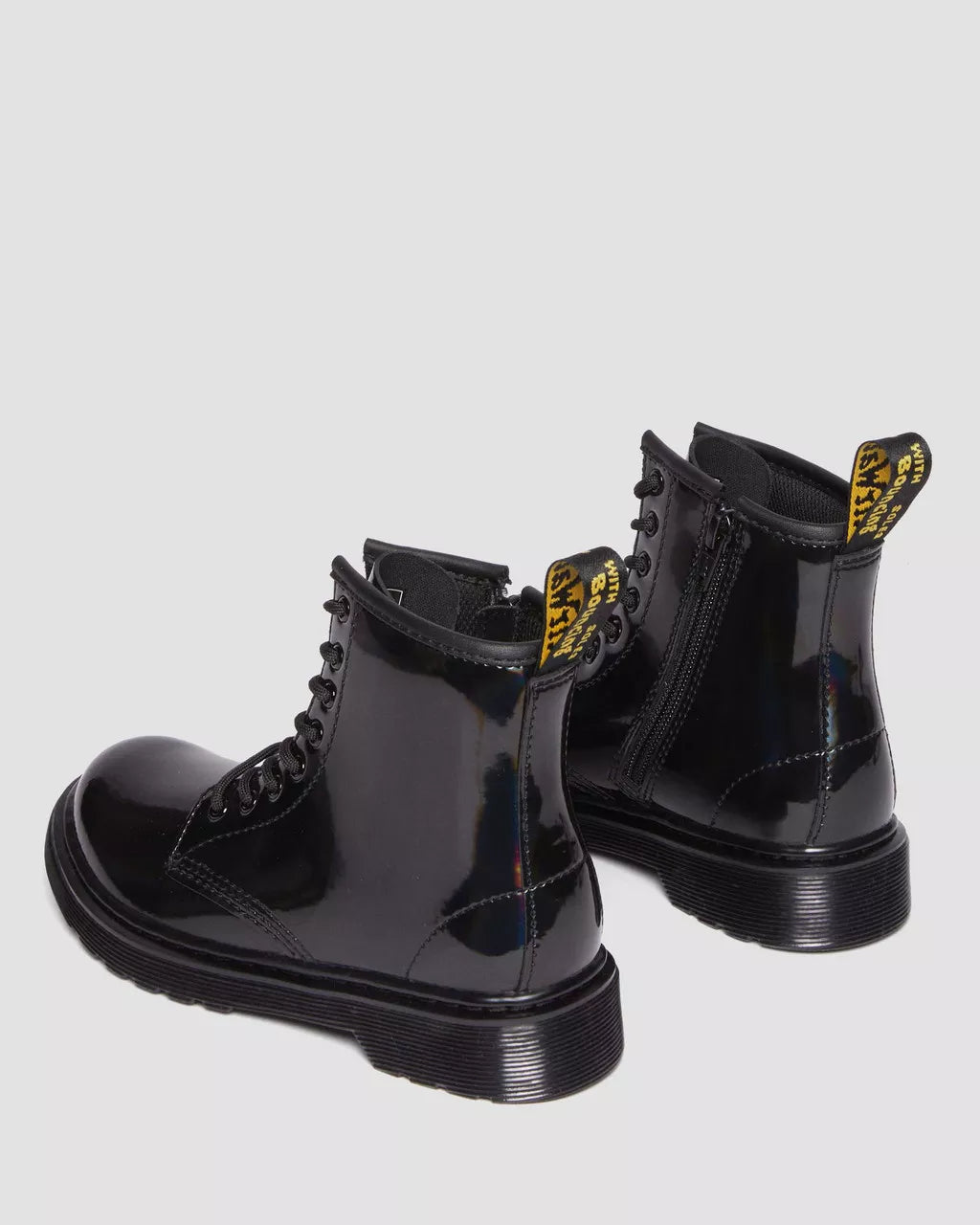DR MARTENS Junior 1460 Rainbow Leather Lace Up Boots