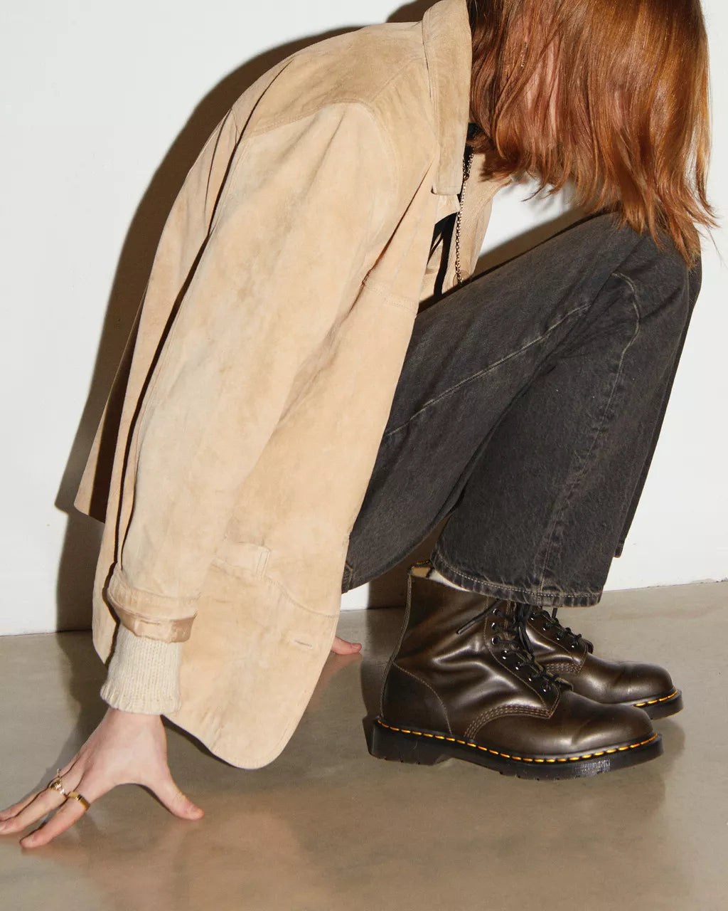 DR MARTENS 1460 Pascal Orleans Leather Lace Up Boots