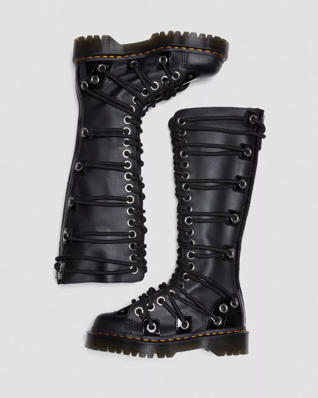 DR MARTENS Daria 1B60 Bex Leather Lace Up Knee High Boots